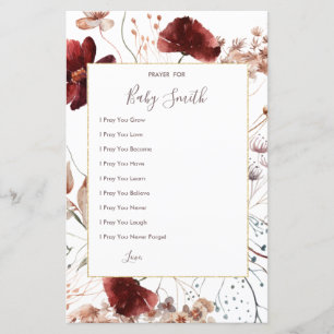 Autumn Selvagens Prayers para Sinais de Bebê