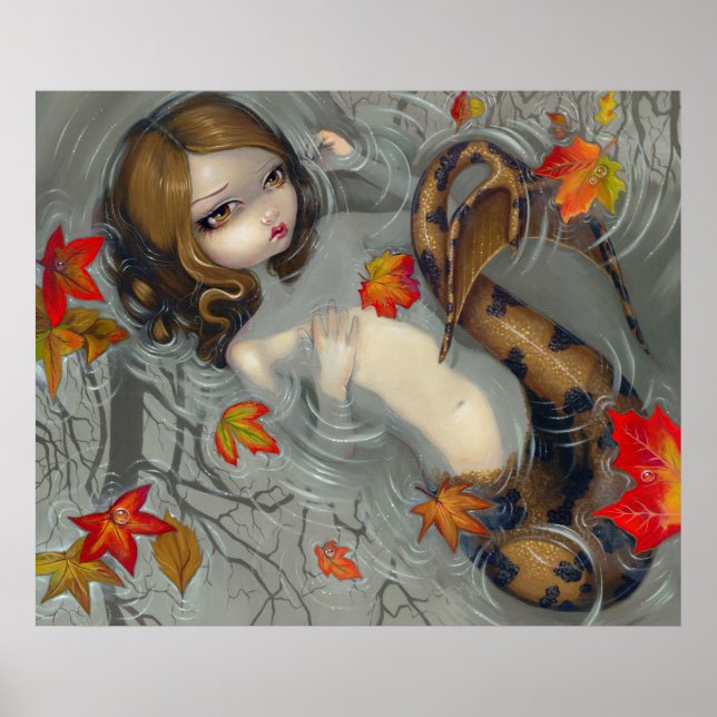 Autumn Smermaid fantástico Art Impressão (Frente)