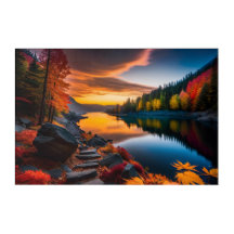 Autumn Sunset Premium Photo