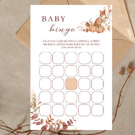 Autumn Terracotta Baby Fox Pumpkin Bingo Game