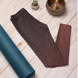 Autumn Trend Color Mahogany Brown Ombre Leggings<br><div class="desc">O na moda Mahogany Brown sutil ombre leggings da nossa coleção de cores de tendência Autumn e Winter 2023/24 oferece charme de eterno. Estes Ombre-Mahogany Red - Leggings marrons apresentam um gradiente, desaparecendo do escuro no topo para a cor mais clara/mais clara nas pernas. Estas leggings são uma forma excelente...</div>