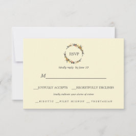 Autumn Wreath | Escolha da refeição RSVP de Casame