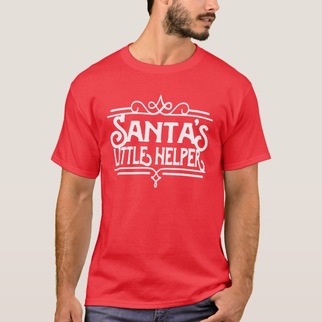 Auxiliar de papais noeis | Camisa Natal (Frente)