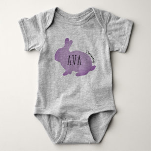 Ava Easter Bunny Babies Top Girls Primavera Pastel