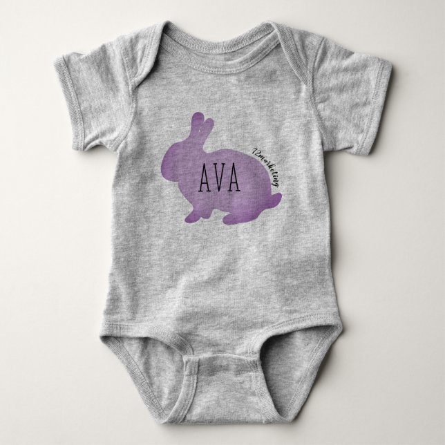 Ava Easter Bunny Babies Top Girls Primavera Pastel (Frente)