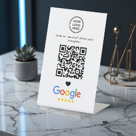 Avaliação do Google com QR Code Minimalista Modern