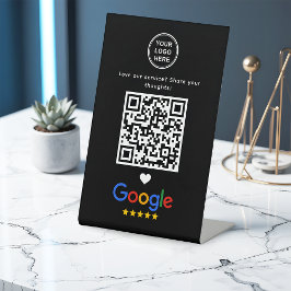 Avaliação do Google com QR Code Moderno e Elegante