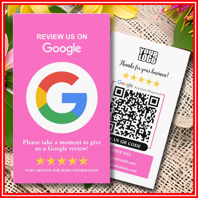 Avaliações do Google | Cartão de Visita QR Code Ro (Criador carregado)
