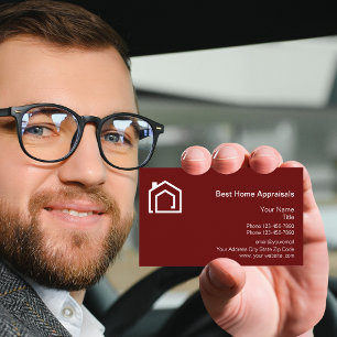 Avaliadores domésticos Logotipo Modelo Cartões de