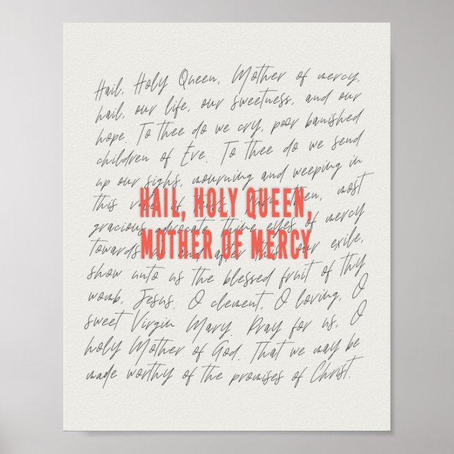 Ave, Poster de rainha sagrada (Frente)