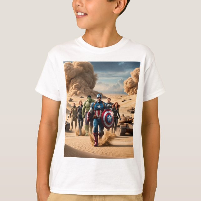 Avengers: Desert Showdown T-Shirt - Batalha épica (Frente)