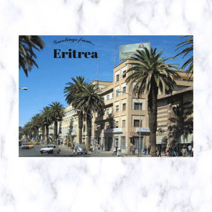 Avenida Harnet Asmara Eritreia Cartão Postal