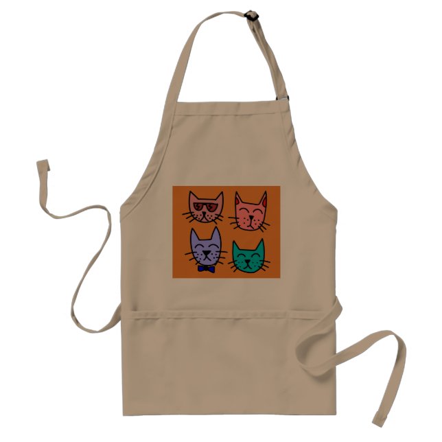 Aventais da cozinha-de-cozinha-cuda CAT LOVER (Frente)