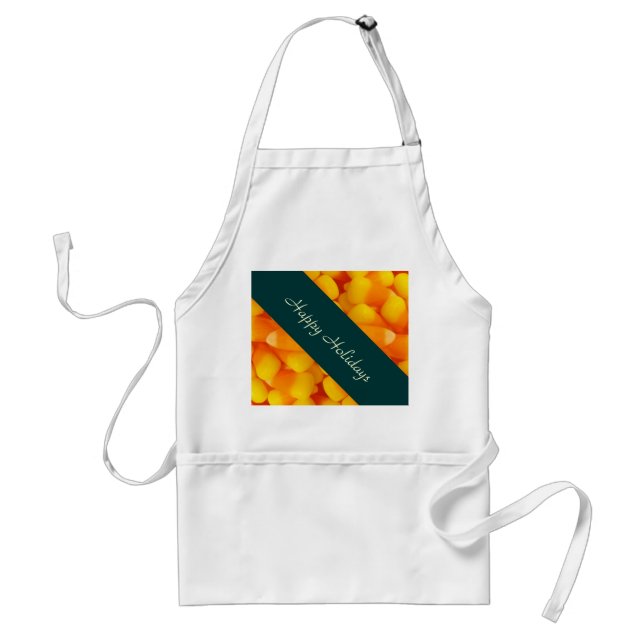 Aventais personalizados Feliz Natal Candy Corn Fer (Frente)