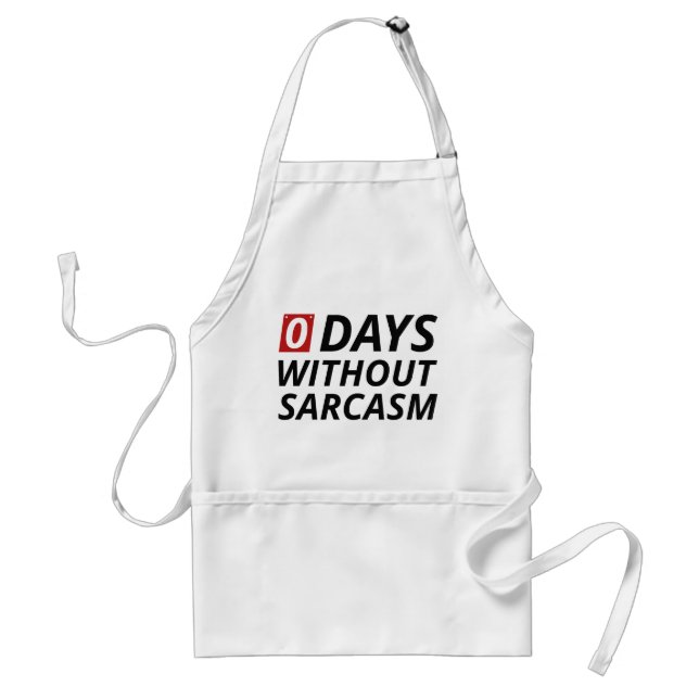 Avental 0 Dias Sem Sarcasmo (Frente)