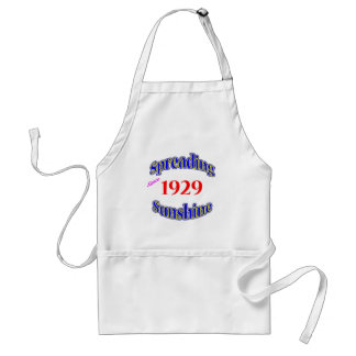 Avental 1929 luzes do sol de espalhamento