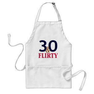 Avental 30 e Flirty aniversário de 30 anos