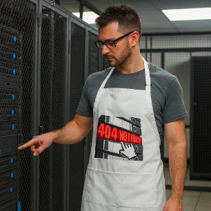 Avental 404 Mensagem de erro de site não encontrada