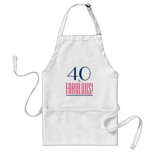 Avental 40 e Fabuloso! aniversário de 40 anos Gift Apron