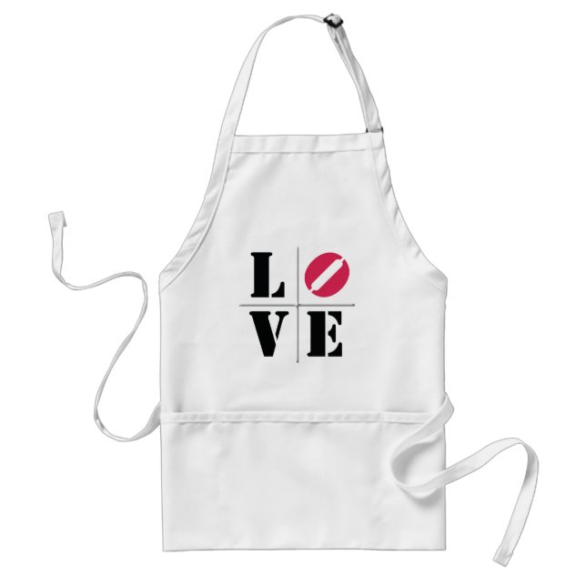 Avental 4 Letra Word Love (Frente)