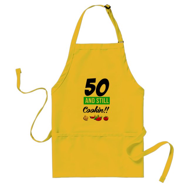 Avental 50 e ainda Cookin (Frente)