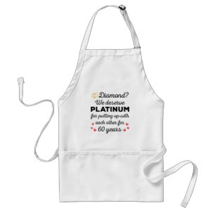 Avental 60º Aniversário do Casamento I - Casal Engraçado D