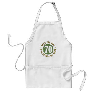 Avental 70 Birthday Over The Hill