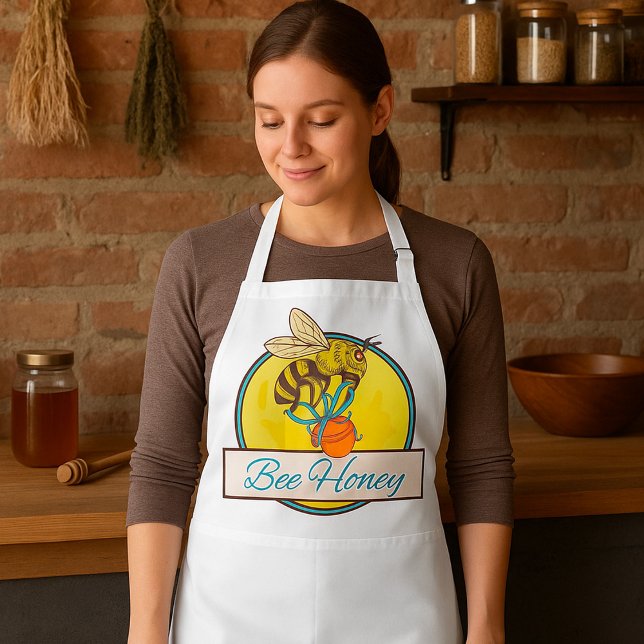 Avental Abelhas Com Abelhas De Jar Vintage (Criador carregado)