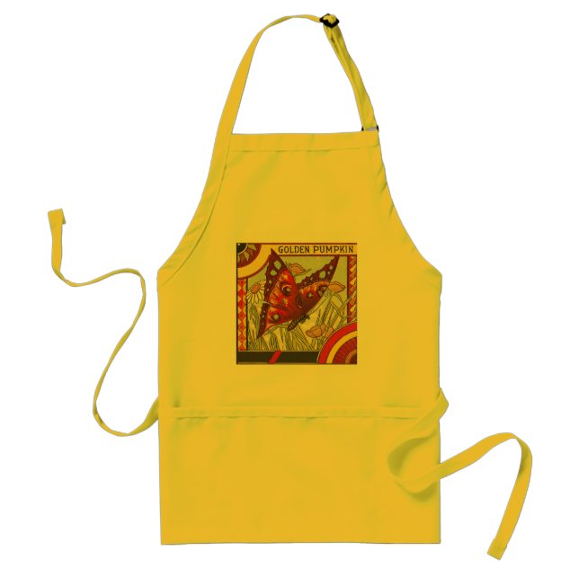Avental Abóbora/Rótulo de Taxa de ouro - Apron (Frente)