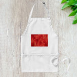 Avental Abstrato de Textura Muscular Vermelha Dinâmica<br><div class="desc">Prepare-se para flexionar suas habilidades culinárias com nosso avental impressionante com um gráfico abstrato vermelho muscular. Este design artístico ousado traz um toque de força e estilo à sua rotina cozinhar, fazer-a o acessório perfeito para qualquer guerreiro da cozinha. Criado a partir de tecido durável e de alta qualidade, este...</div>