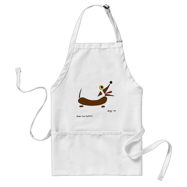 Avental Abstrato Wiener Dog Apron (Frente)