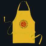 Avental Adoramos pineapple pizza amarela apron<br><div class="desc">Adoramos pineapple pizza amarela apron. Design para amantes de pizza de abacaxi.</div>