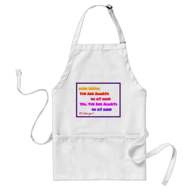 Avental Adoro Bacon Apron para Homens ou Mulheres (Frente)