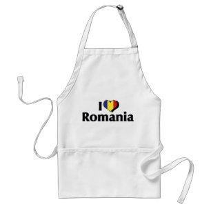 Avental Adoro Bandeira da Romênia