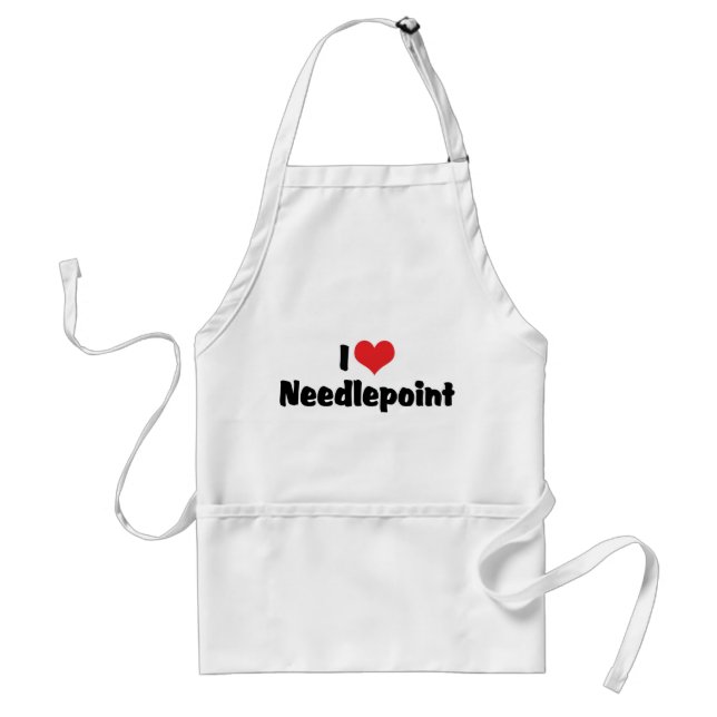 Avental Adoro Heart Needlepoint (Frente)