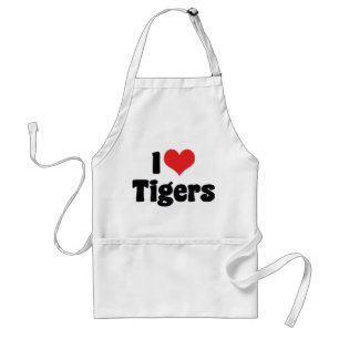 Avental Adoro Tigres Corações - Tiger Lover