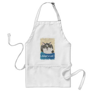 Avental Adotar uma promoção de gatos Aprons