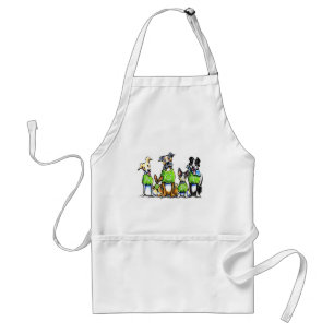 Avental Adote cães que do abrigo as camisetas verdes
