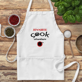 Avental Adulto Extraordinário de Cook Personalizado