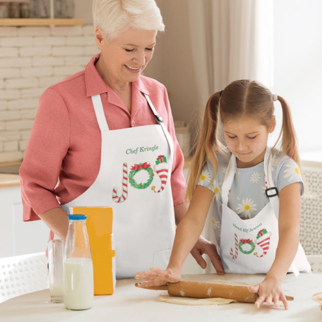 Avental Alegria de Natal Personalizada Apron (Criador carregado)