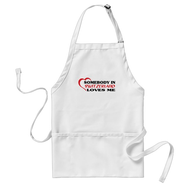 Avental Alguém na Suiça me ama (Frente)