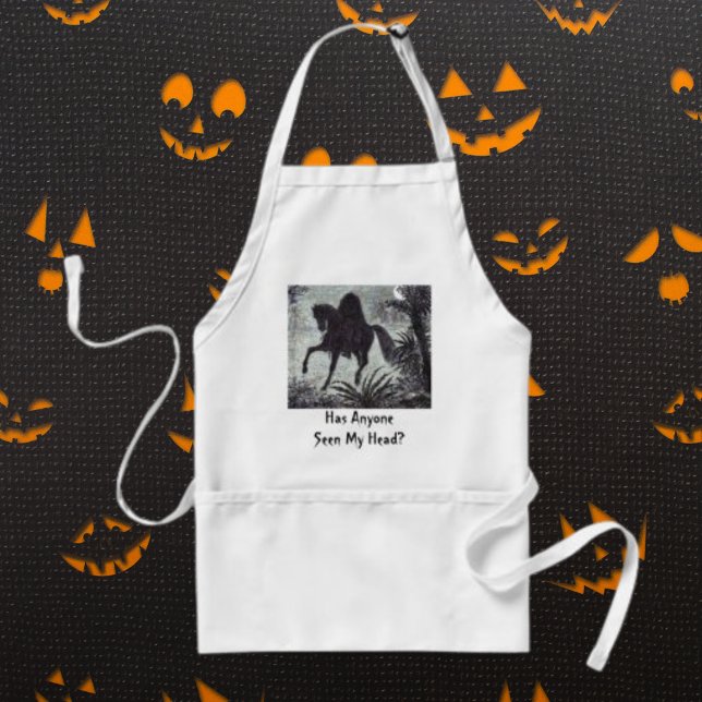 Avental Alguém Viu Minha Cabeça? Apron (Funny Quote Headless Horseman Adult Apron)