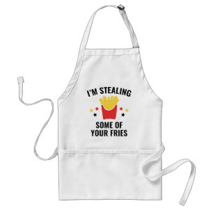 Avental Algumas Das Suas Batatas Fritas