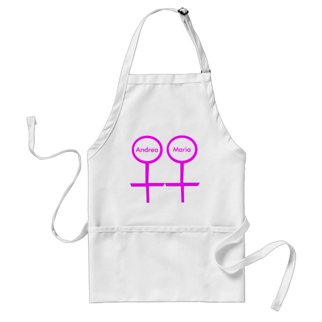 Avental Amantes lésbicas personalizáveis Apron (Frente)
