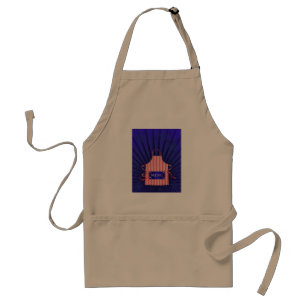 Avental American Diner Menu Apron