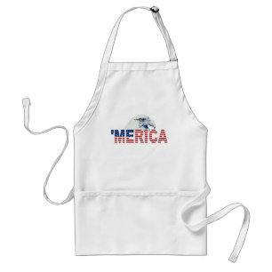 Avental americano da águia americana da bandeira