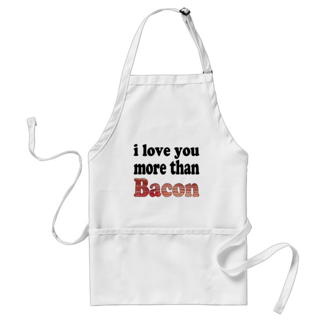 Avental Amo Você Mais Que Bacon (Frente)