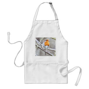 Avental Angelic Robin Watercolor