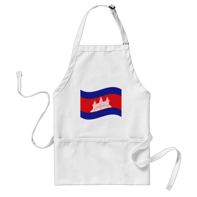 Avental Angkor Wat Cambodian Flag Wave (Frente)