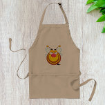 Avental Angry Honey Bee Apron<br><div class="desc">Esta design de abelha de mel é muito legal,  já que é de uma abelha de mel zangada. A abelha de mel tem uma verdadeira escova no rosto e parece feroz com as preferencialmentes. Esta design de abelha zangada parece excelente neste avental. Perfeito para si mesmo ou como presente</div>